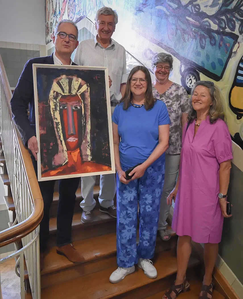 Links nach rechts: Prof. Dr. Stefan Leible, Albert Spiegel, Dr. Dorothee Janetzke-Wenzel, Sigrid Horsch-Albert, Dr. Gisela Janetzke.